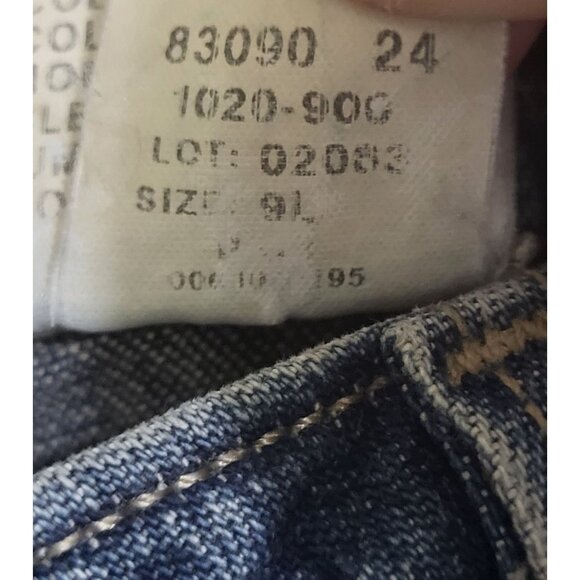 TILT VTG 90s Denim Jeans Juniors SZ 9 Cut Off Raw Hem Altered Grunge *READ - Picture 7 of 12